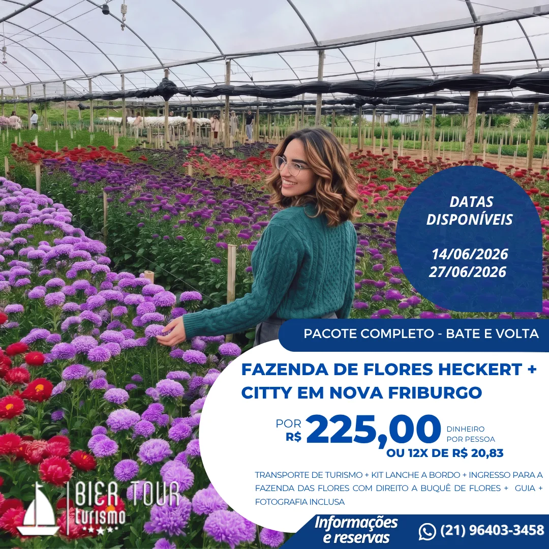 PACOTE NOVA FRIBURGO + FAZENDA